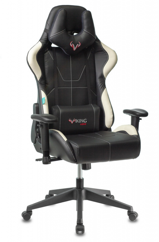Кресло игровое Zombie VIKING 5 AERO черный/белый
