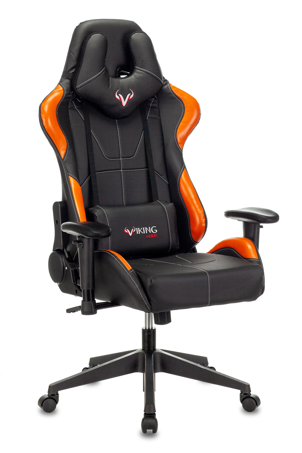 Кресло игровое Zombie VIKING 5 AERO черный/оранжевый