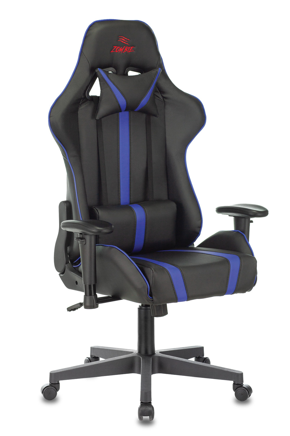 Кресло игровое Zombie A4 черный/синий