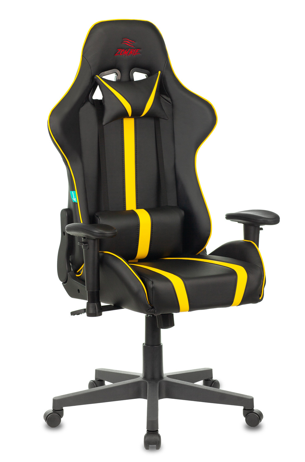 Кресло игровое Zombie A4 черный/желтый