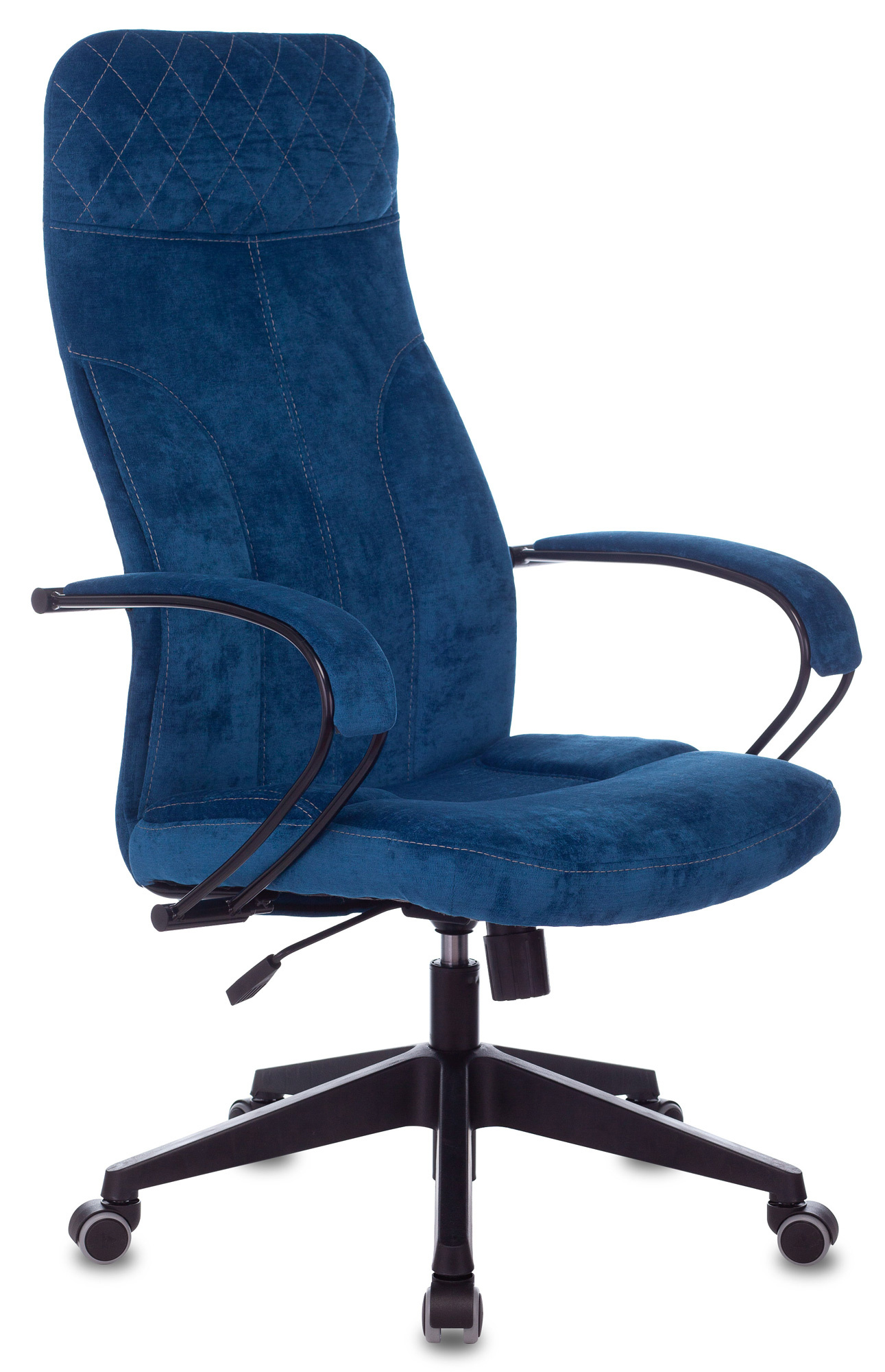 Кресло руководителя Бюрократ CH-608Fabric темно-синий Velvet 29